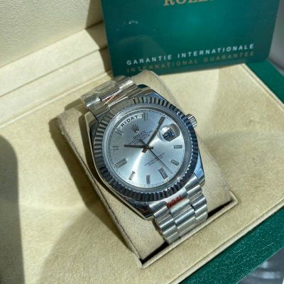 ROLEX Day-date 904L Steel 8205 Movement 41MM Grey Watch